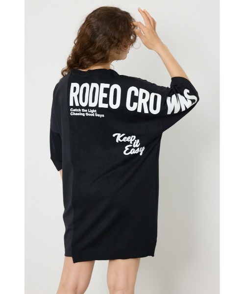 RODEO CROWNS WIDE BOWL（ロデオクラウンズワイドボウル）の「ランダムコンビニットワンピース（ワンピース・レディース・オレンジ系その他/オフホワイト/ライトピンク/ブラック・FREE）」の21枚目の写真