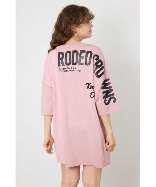 RODEO CROWNS WIDE BOWL（ロデオクラウンズワイドボウル）の「ランダムコンビニットワンピース（ワンピース・レディース・オレンジ系その他/オフホワイト/ライトピンク/ブラック・FREE）」の7枚目の写真
