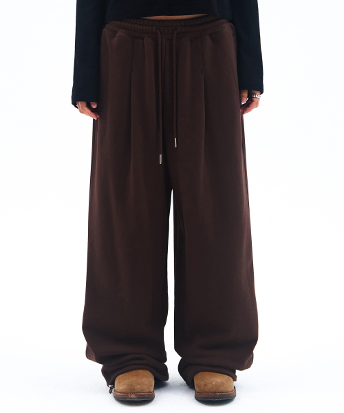 AMESWORLDWIDE(アメスワールドワイド)の「BASIC SMALL LOGO SWEAT PANTS BROWN(スウェットパンツ・レディース・その他・LARGE/MEDIUM/SMALL)」の1枚目の写真