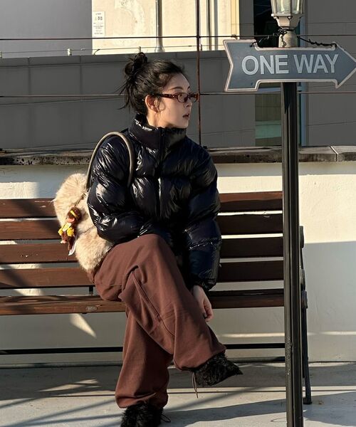 AMESWORLDWIDE(アメスワールドワイド)の「BASIC SMALL LOGO SWEAT PANTS BROWN(スウェットパンツ・レディース・その他・LARGE/MEDIUM/SMALL)」の14枚目の写真