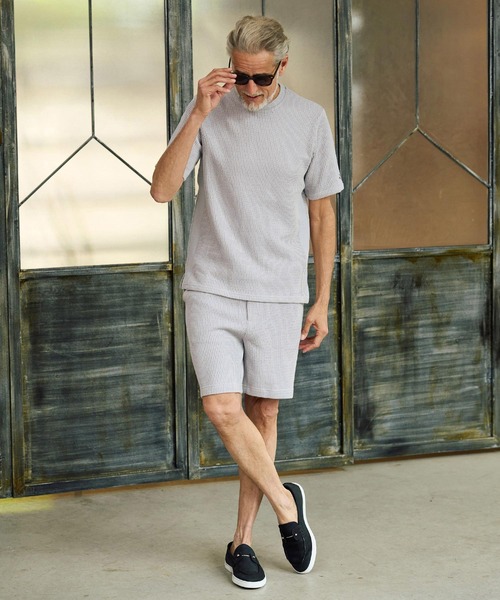 Maison code 13(メゾンコードサーティーン)の「mt10345-rib knit tee ニットTシャツ(M26S-05)(Tシャツ/カットソー・メンズ・ライトグレー/ブラック・S/M/L)」の15枚目の写真