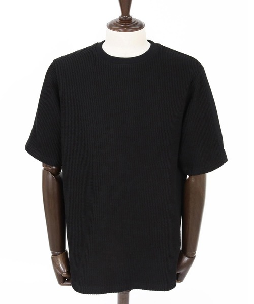 Maison code 13(メゾンコードサーティーン)の「mt10345-rib knit tee ニットTシャツ(M26S-05)(Tシャツ/カットソー・メンズ・ライトグレー/ブラック・S/M/L)」の17枚目の写真