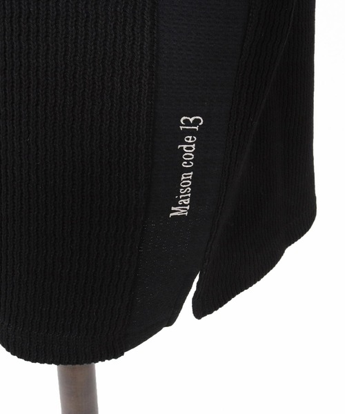 Maison code 13(メゾンコードサーティーン)の「mt10345-rib knit tee ニットTシャツ(M26S-05)(Tシャツ/カットソー・メンズ・ライトグレー/ブラック・S/M/L)」の20枚目の写真