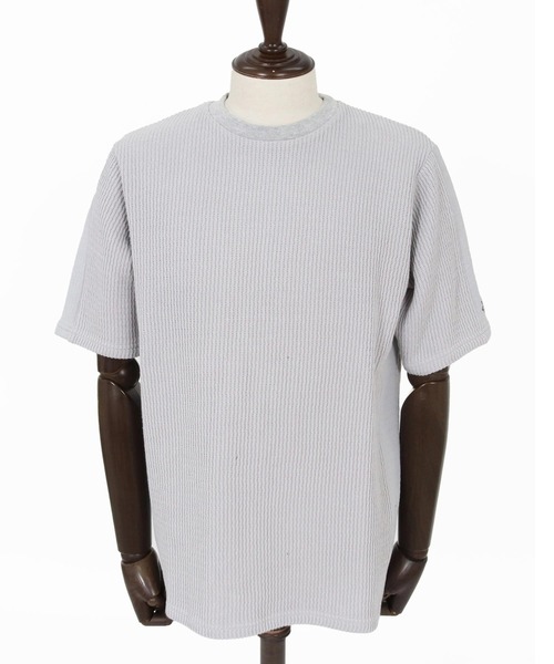 Maison code 13(メゾンコードサーティーン)の「mt10345-rib knit tee ニットTシャツ(M26S-05)(Tシャツ/カットソー・メンズ・ライトグレー/ブラック・S/M/L)」の21枚目の写真