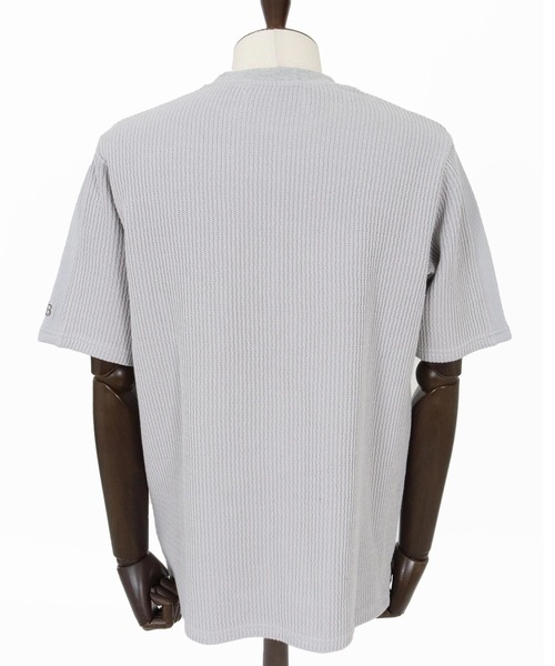 Maison code 13(メゾンコードサーティーン)の「mt10345-rib knit tee ニットTシャツ(M26S-05)(Tシャツ/カットソー・メンズ・ライトグレー/ブラック・S/M/L)」の22枚目の写真