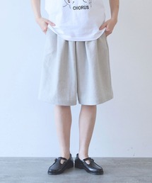 yuni | Linen Polyester gum tack half pants(その他パンツ)