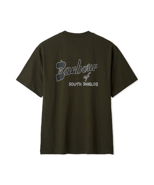 Barbour（バブアー）の「Crossby バックロゴ プリント Tシャツ（Tシャツ/カットソー・メンズ・オリーブ/ブラック/ネイビー/ホワイト・42/38/34/36/40）」の8枚目の写真