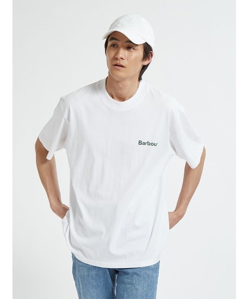 Barbour(バブアー)の「Crossby バックロゴ プリント Tシャツ(Tシャツ/カットソー・メンズ・オリーブ/ブラック/ネイビー/ホワイト・42/38/34/36/40)」の11枚目の写真