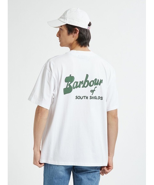 Barbour(バブアー)の「Crossby バックロゴ プリント Tシャツ(Tシャツ/カットソー・メンズ・オリーブ/ブラック/ネイビー/ホワイト・42/38/34/36/40)」の13枚目の写真