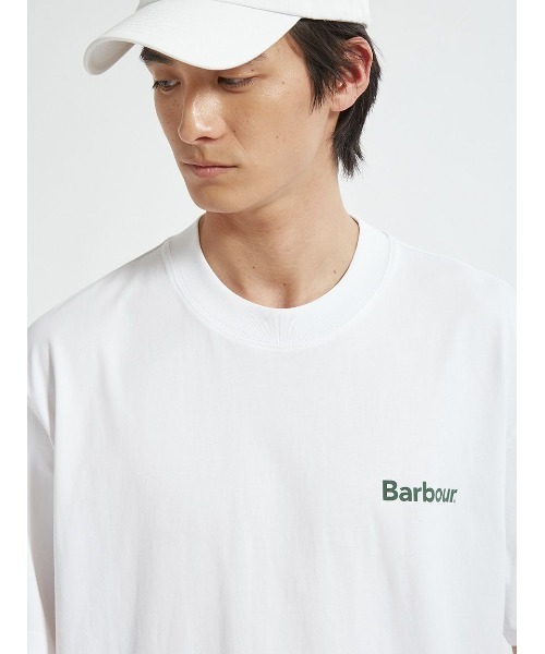 Barbour(バブアー)の「Crossby バックロゴ プリント Tシャツ(Tシャツ/カットソー・メンズ・オリーブ/ブラック/ネイビー/ホワイト・42/38/34/36/40)」の14枚目の写真
