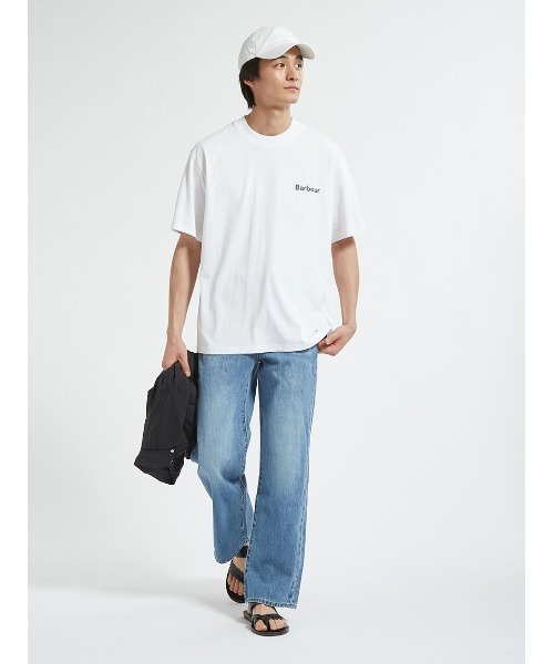Barbour(バブアー)の「Crossby バックロゴ プリント Tシャツ(Tシャツ/カットソー・メンズ・オリーブ/ブラック/ネイビー/ホワイト・42/38/34/36/40)」の15枚目の写真
