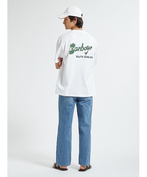 Barbour(バブアー)の「Crossby バックロゴ プリント Tシャツ(Tシャツ/カットソー・メンズ・オリーブ/ブラック/ネイビー/ホワイト・42/38/34/36/40)」の21枚目の写真