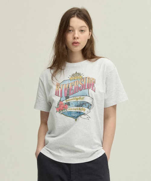 URBANDTYPE(アーバンディタイプ)の「リバーサイドシティTシャツ_ライトグレー(Tシャツ/カットソー・レディース・その他・SMALL/MEDIUM)」の3枚目の写真
