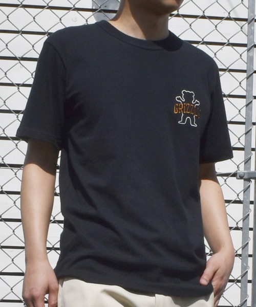 GRIZZLY(グリズリー)の「【ムラサキスポーツ限定】GRIZZLY/グリズリー 半袖Tシャツ メンズ ICONIC BEAR SST G26SS-2406(Tシャツ/カットソー・メンズ・ホワイト/ブラック・M/XL/L)」の2枚目の写真