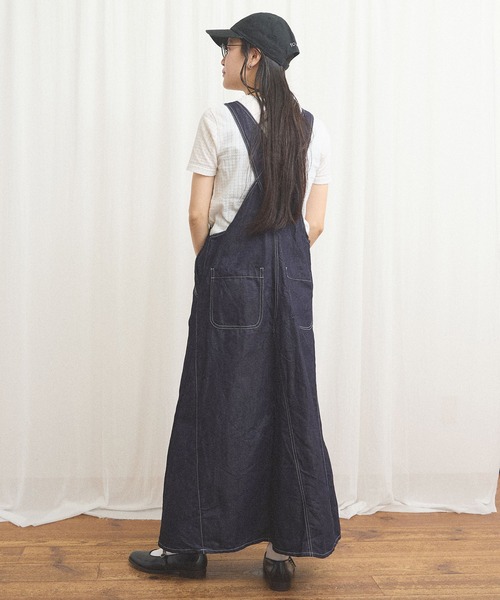 fig London(フィグロンドン)の「C/L DENIM jumper skirt(ワンピース・レディース・ネイビー・FREE)」の12枚目の写真