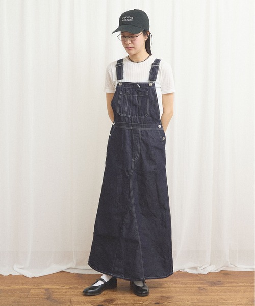 fig London(フィグロンドン)の「C/L DENIM jumper skirt(ワンピース・レディース・ネイビー・FREE)」の13枚目の写真