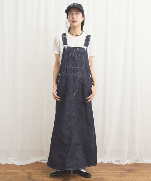 fig London(フィグロンドン)の「C/L DENIM jumper skirt(ワンピース・レディース・ネイビー・FREE)」の14枚目の写真