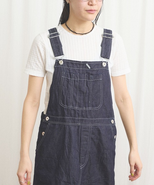 fig London(フィグロンドン)の「C/L DENIM jumper skirt(ワンピース・レディース・ネイビー・FREE)」の15枚目の写真