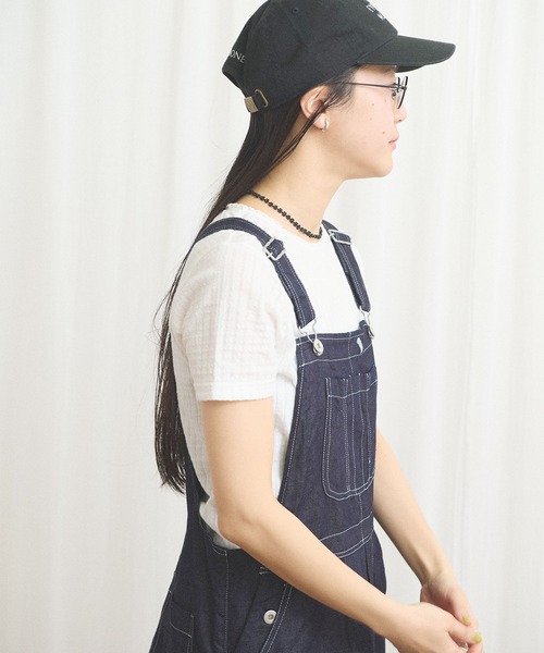 fig London(フィグロンドン)の「C/L DENIM jumper skirt(ワンピース・レディース・ネイビー・FREE)」の16枚目の写真