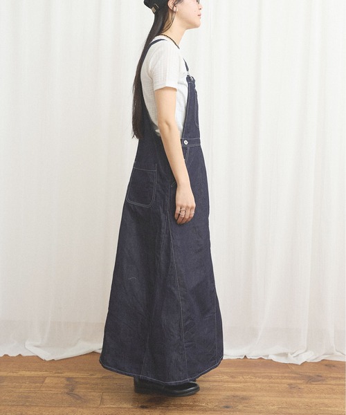 fig London(フィグロンドン)の「C/L DENIM jumper skirt(ワンピース・レディース・ネイビー・FREE)」の18枚目の写真