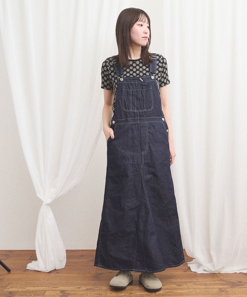 fig London(フィグロンドン)の「C/L DENIM jumper skirt(ワンピース・レディース・ネイビー・FREE)」の8枚目の写真