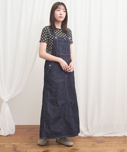 fig London(フィグロンドン)の「C/L DENIM jumper skirt(ワンピース・レディース・ネイビー・FREE)」の9枚目の写真