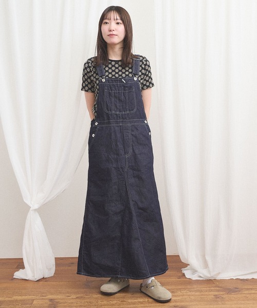 fig London(フィグロンドン)の「C/L DENIM jumper skirt(ワンピース・レディース・ネイビー・FREE)」の10枚目の写真