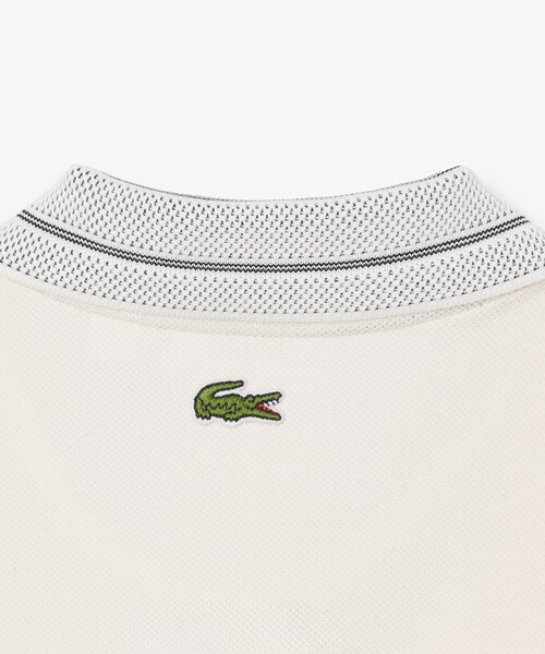 LACOSTE(ラコステ)の「ヘビーオンス鹿の子 フランスメイド レトロパッチポロシャツ(ポロシャツ・メンズ・オフホワイト・2/4/3/5)」の8枚目の写真