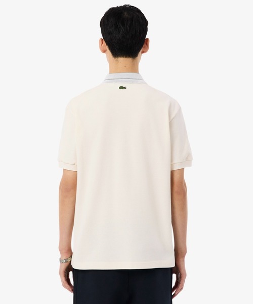 LACOSTE(ラコステ)の「ヘビーオンス鹿の子 フランスメイド レトロパッチポロシャツ(ポロシャツ・メンズ・オフホワイト・2/4/3/5)」の3枚目の写真