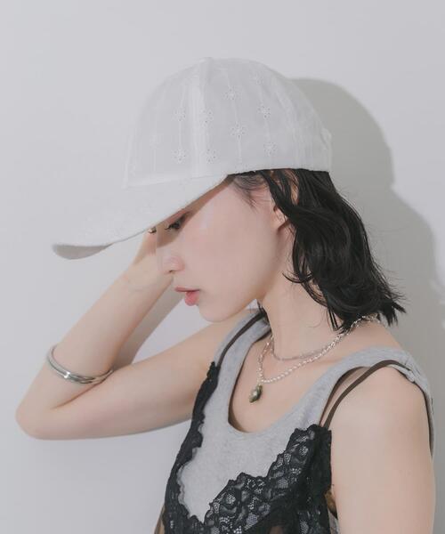 SMELLY(スメリー)の「レースキャップ(キャップ・レディース・ホワイト/ブラック・-)」の19枚目の写真