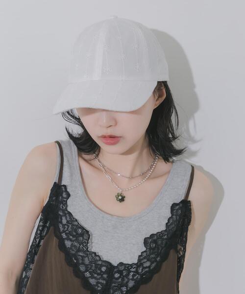 SMELLY(スメリー)の「レースキャップ(キャップ・レディース・ホワイト/ブラック・-)」の22枚目の写真