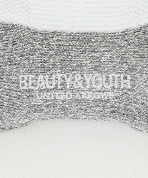 BEAUTY&YOUTH UNITED ARROWS（ビューティーアンドユースユナイテッドアローズ）の「コンフォート パイル アンクル ソックス（ソックス/靴下・メンズ・ブラック/ホワイト・FREE）」の5枚目の写真