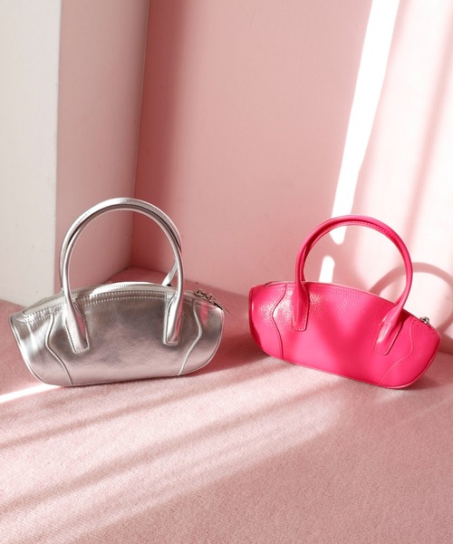 Cepica（セピカ）の「牛革横長2Wayミニボストン（ボストンバッグ・レディース・シルバー/ピンク・FREE）」の13枚目の写真