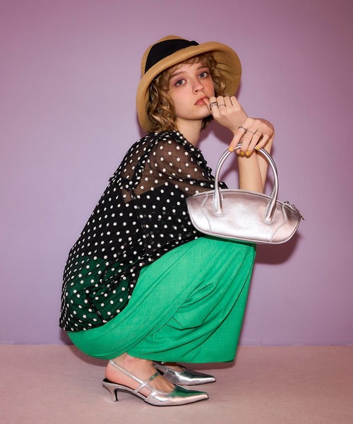 Cepica（セピカ）の「牛革横長2Wayミニボストン（ボストンバッグ・レディース・シルバー/ピンク・FREE）」の8枚目の写真