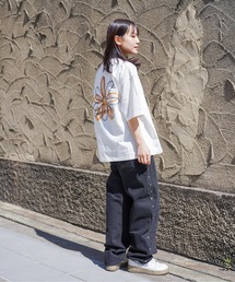 ATELANE / リラックスフィット プリント刺繍 クルーネック Tシャツ /アソート