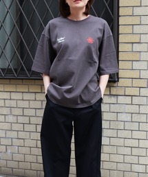 ATELANE / リラックスフィット プリント刺繍 クルーネック Tシャツ /アソート