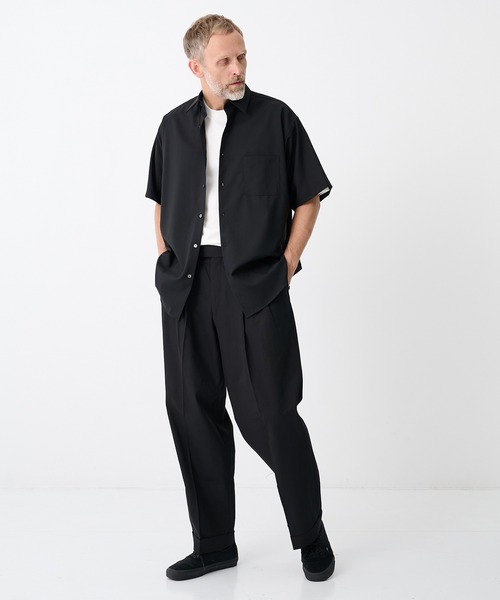 MARKAWARE/マーカウェア】DOUBLE PLEATED SEMI EASY TROUSERS/【軽涼 MARKAWARE/マーカウェア】DOUBLE PLEATED SEMI EASY TROUSERS/【軽涼