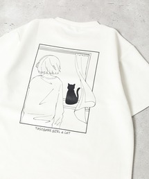 スウェードタッチダンボールTASOGAREGIRL 半袖Tシャツ