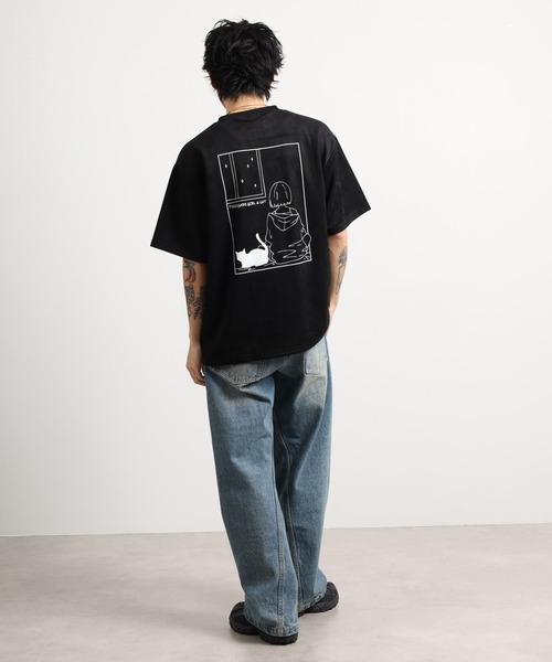 FUNALIVE(ファンアライブ)の「スウェードタッチダンボールTASOGAREGIRL 半袖Tシャツ(Tシャツ/カットソー・メンズ・ホワイト系1/ホワイト系2/ブラック系2/ブラック系1/グレー系1/グレー系2・M/L)」の18枚目の写真