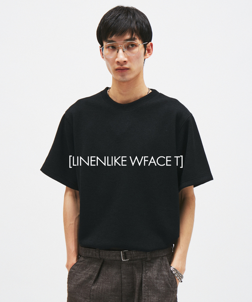 リネン ライク ダブル フェイス Tシャツ（Tシャツ/カットソー