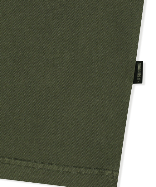 BROWNBREATH(ブラウンブレス)の「TAG PIGMENT TEE - KHAKI(Tシャツ/カットソー・レディース・その他・SMALL/MEDIUM/LARGE/X-LARGE/2XL)」の7枚目の写真