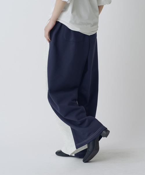 Lui's(ルイス)の「【WEB限定】配色スウェットワイドパンツ(その他パンツ・メンズ・ネイビー/オフホワイト・S/M)」の16枚目の写真