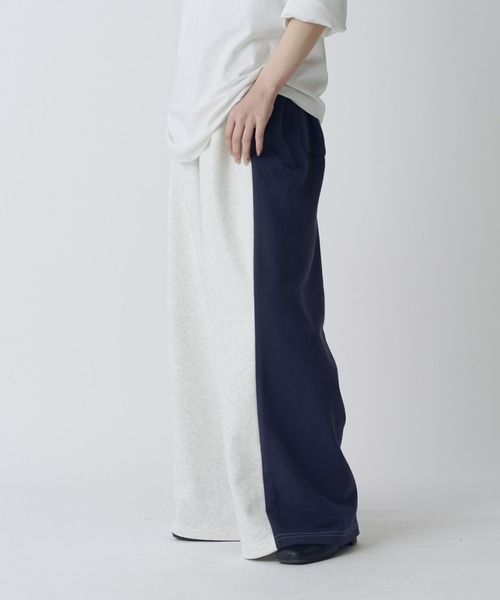 Lui's(ルイス)の「【WEB限定】配色スウェットワイドパンツ(その他パンツ・メンズ・ネイビー/オフホワイト・S/M)」の14枚目の写真