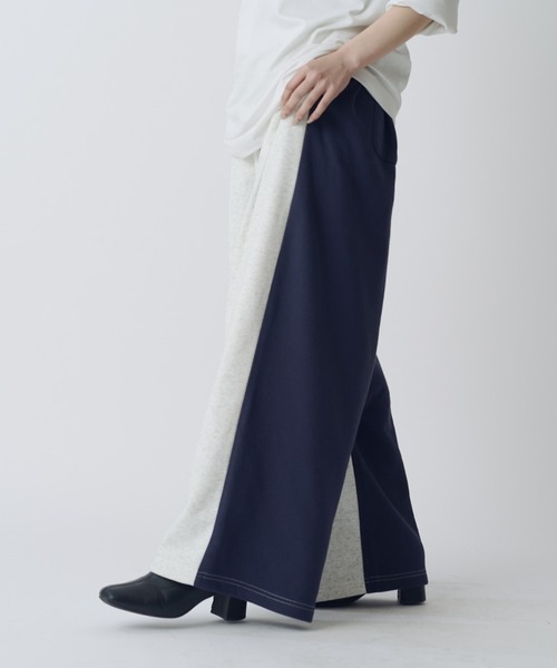 Lui's(ルイス)の「【WEB限定】配色スウェットワイドパンツ(その他パンツ・メンズ・ネイビー/オフホワイト・S/M)」の15枚目の写真