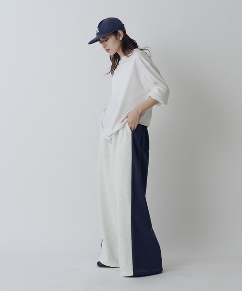 Lui's(ルイス)の「【WEB限定】配色スウェットワイドパンツ(その他パンツ・メンズ・ネイビー/オフホワイト・S/M)」の17枚目の写真