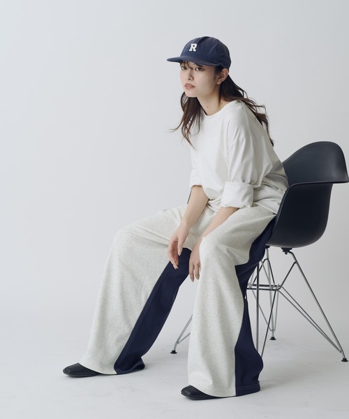 Lui's(ルイス)の「【WEB限定】配色スウェットワイドパンツ(その他パンツ・メンズ・ネイビー/オフホワイト・S/M)」の19枚目の写真