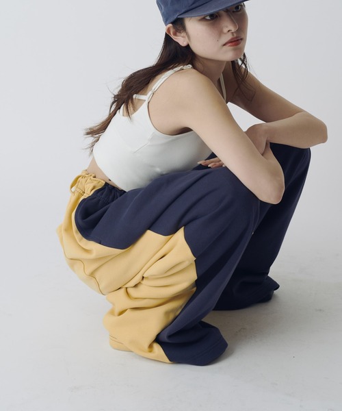 Lui's(ルイス)の「【WEB限定】配色スウェットワイドパンツ(その他パンツ・メンズ・ネイビー/オフホワイト・S/M)」の20枚目の写真