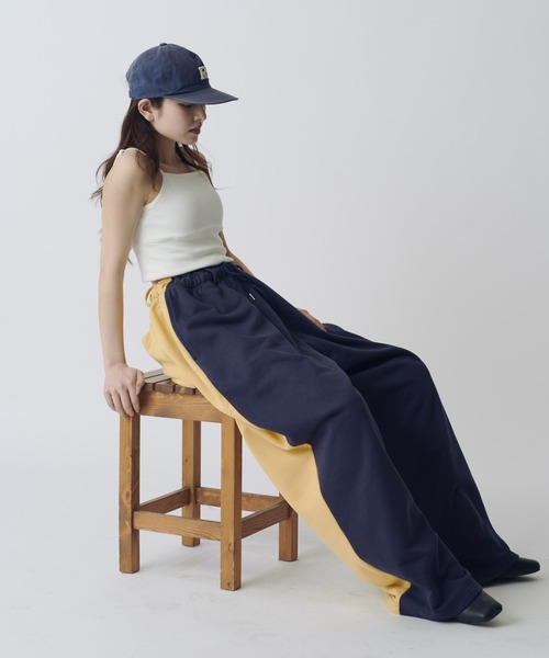 Lui's(ルイス)の「【WEB限定】配色スウェットワイドパンツ(その他パンツ・メンズ・ネイビー/オフホワイト・S/M)」の21枚目の写真