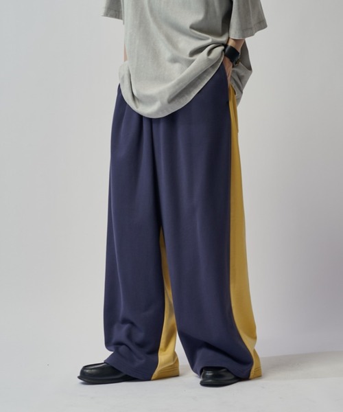 Lui's(ルイス)の「【WEB限定】配色スウェットワイドパンツ(その他パンツ・メンズ・ネイビー/オフホワイト・S/M)」の22枚目の写真