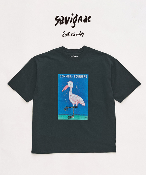 417 EDIFICE(フォーワンセブンエディフィス)の「SAVIGNAC×417 グラフィックTシャツ(Tシャツ/カットソー・メンズ・オートミール/イエロー/グリーン/ホワイト系その他/ホワイト/アイボリー/ブラック/ブラック系その他・LARGE/MEDIUM/SMALL)」の5枚目の写真